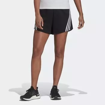 Женские шорты Future Icons 3 полоски Adidas, черный