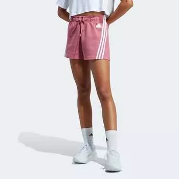 Женские шорты Future Icons 3 полоски Adidas, бордовый