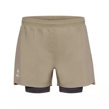 Женские шорты Hmprint 2в1 для тренинга HUMMEL, цвет grau