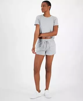 Женские шорты из френч терри без застежки ID Ideology, серый