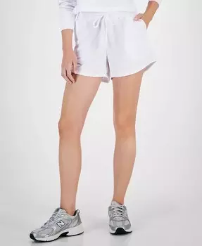 Женские шорты из френч терри без застежки ID Ideology, белый