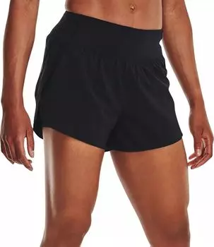 Женские шорты из гибкой ткани 2-в-1 Under Armour, черный