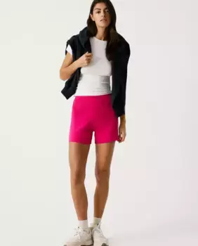Женские шорты из трикотажного полотна с эластичным поясом Pepe Jeans, фуксия