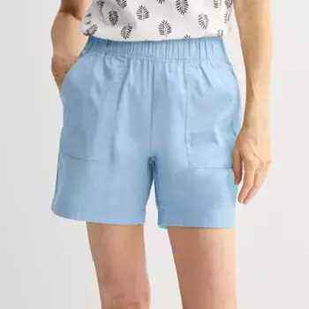 Женские шорты из твила с застежкой Croft & Barrow, цвет secret peri