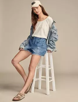 Женские шорты карго Lucky Brand, цвет Medium Dark Blue