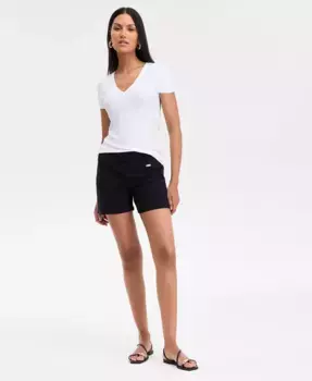 Женские шорты Mid Rise на резинке I.N.C. International Concepts, черный