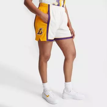 Женские шорты Mitchell &amp; Ness Los Angeles Lakers NBA Swingman, белый