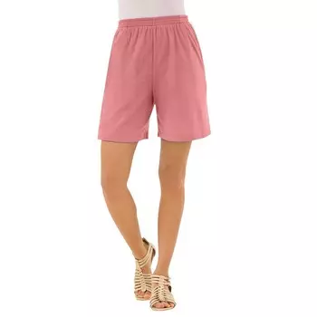 Женские шорты мягкого трикотажа больших размеров Roaman's, цвет Desert Rose