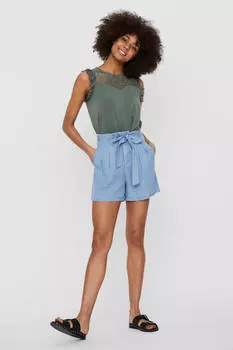 Женские шорты на регулируемой кулиске средней посадки Vero Moda, синий
