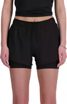 Женские шорты New Balance RC 2-в-1 3 дюйма, черный