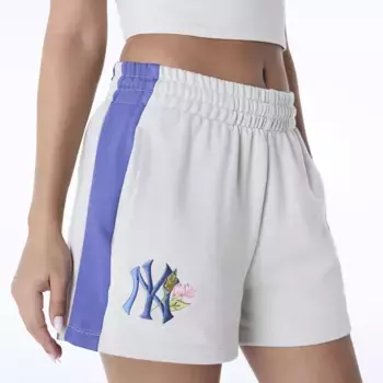 Женские шорты New York Yankees MLB Floral New Era, бежевый