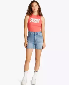 Женские шорты от fit Mom Tommy Jeans, голубой