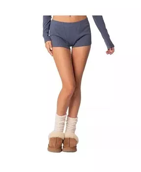 Женские шорты Rebekah в рубчик Edikted, синий