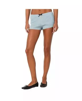 Женские шорты с эффектом шафрана Edikted, синий