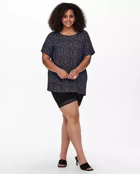 Женские шорты с кружевом Only Carmakoma, черный