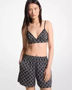 Женские шорты с логотипом Michael Michael Kors, черный