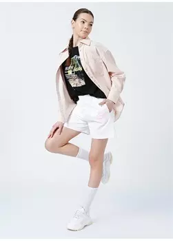 Женские шорты с принтом цвета экрю Barbie