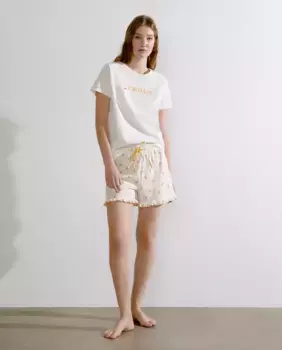 Женские шорты с принтом nfasis, белый