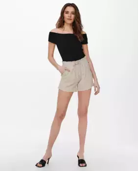 Женские шорты с рюшами на талии и карманами jdy, цвет Piedra
