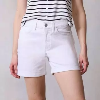 Женские шорты с высокой талией, 5 дюймов, с подвернутыми манжетами Lc Lauren Conrad, цвет stone white