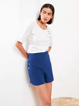 Женские шорты с застежкой-молнией и аппликацией Southblue