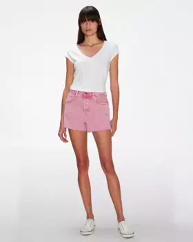 Женские шорты с завышенной талией Easy Ruby 7 For all mankind, розовый