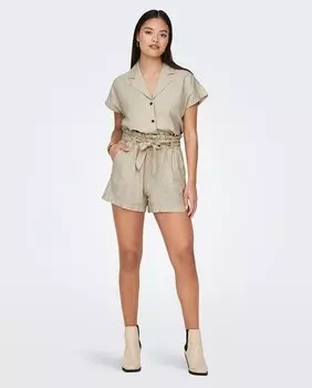 Женские шорты с завышенной талией и бантом Jdy, бежевый