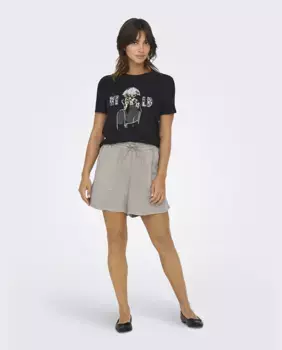 Женские шорты с завышенной талией Only, бежевый