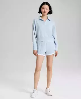 Женские шорты Scuba Contrast-Hem на резинке And Now This, синий