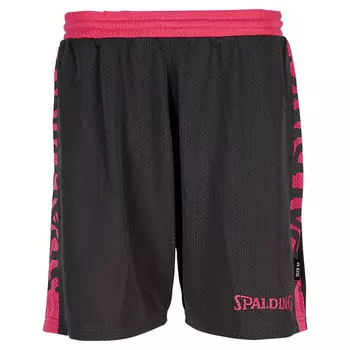 Женские шорты Spalding 4HER III, серый антрацит/фуксия
