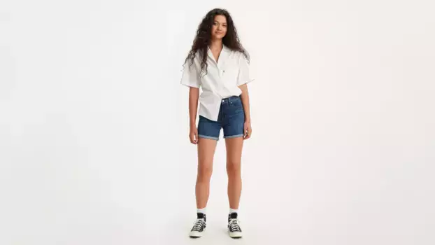 Женские шорты средней длины Levi's, коричневый
