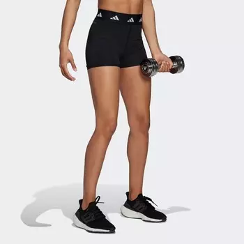 Женские шорты Techfit 3 дюйма Adidas, черный