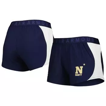 Женские шорты Under Armour темно-синего/белого цвета для гардемаринов Game Day Tech Mesh Performance Shorts Under Armour
