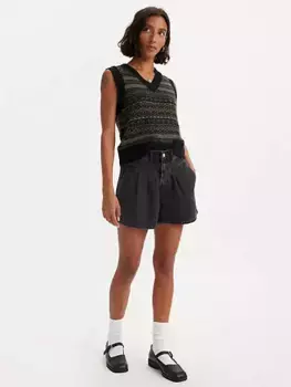 Женские шорты в полулегком весе для мамы Levi's, черный