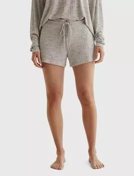Женские шорты в рубчик Lucky Brand Cloud из джерси, цвет Medium Dark Grey