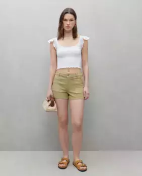 Женские шорты в стиле деним Easy Wear, цвет 520 Kaki