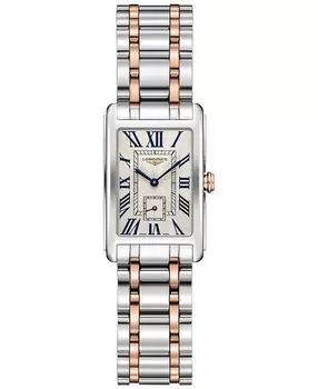 Женские швейцарские часы DolceVita из 18-каратного золота и нержавеющей стали с браслетом 20,5x32 мм Longines