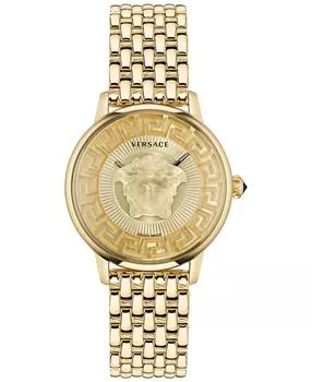 Женские швейцарские часы Medusa Alchemy с золотым ионным браслетом, 38 мм Versace