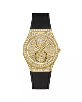Женские силиконовые часы Princess GW0439L2 с черным ремешком Guess, черный