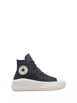 Женские синие кроссовки chuck taylor all star move Converse