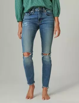 Женские скинни Ava с средней посадкой Lucky Brand, цвет Medium Dark Blue
