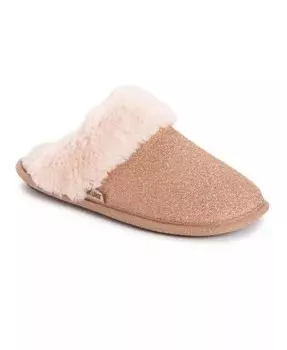 Женские скошенные тапочки с блестками Scuff MUK LUKS, розовый