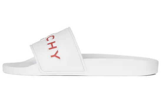 Женские слайдеры с логотипом «Прозрачные белые красные» Givenchy