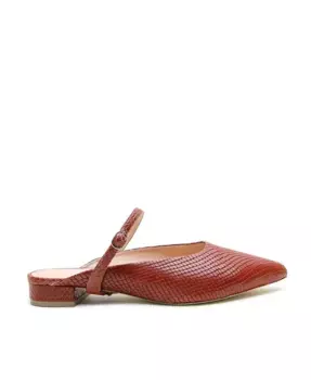 Женские слайды Twiggy с острым носом, коричневые, с принтом под змею, настраиваемые Alterre, коричневый