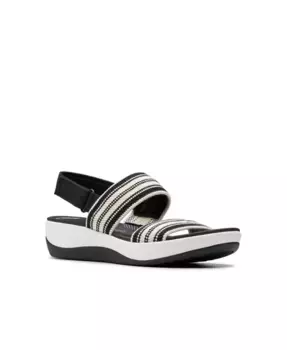 Женские сланцы Arla Stroll на шлепанцах с открытой пяткой Clarks, черный