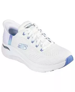 Женские слипоны Arch Fit 2.0 — кроссовки Easy Chic для ходьбы от Finish Line Skechers, белый