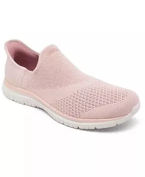 Женские слипоны без рук: элегантные прогулочные кроссовки Virtue от Finish Line Skechers, розовый