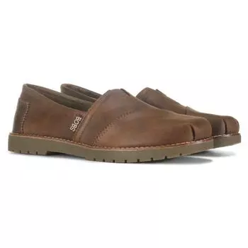 Женские слипоны BOBS Chill Lugs среднего/широкого размера Skechers, коричневый