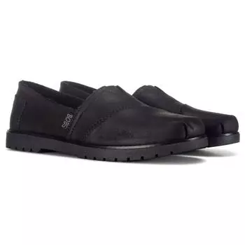 Женские слипоны BOBS Chill Lugs среднего/широкого размера Skechers, черный