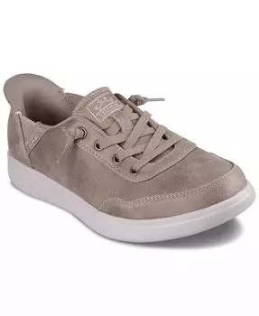 Женские слипоны BOBS Skip Cute - BCute Уютные повседневные кроссовки от Finish Line Skechers, коричневый/бежевый